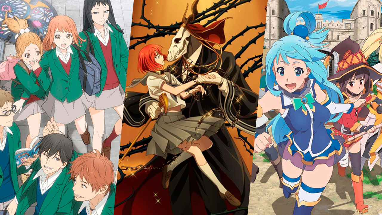 Crunchyroll revela que Konosuba, Mahoutsukai no yome y otros 5 animes  tendran doblaje al español