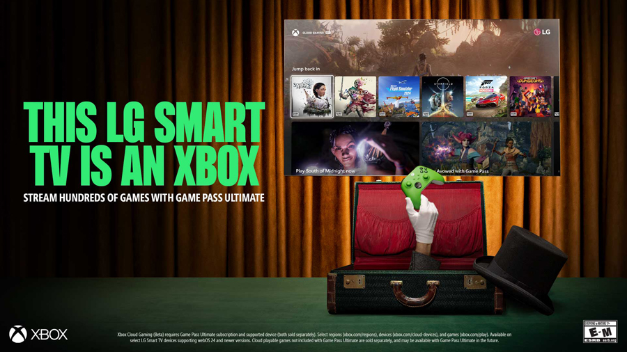 La app de Xbox llega a televisores inteligentes LG