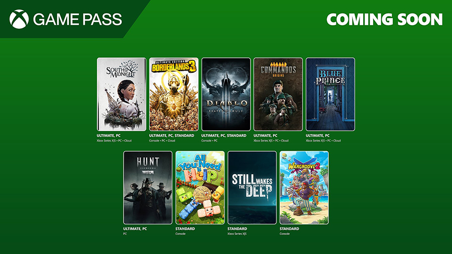 Xbox Game Pass Abril 2025