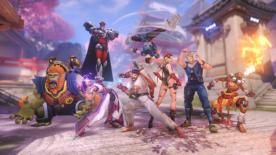 Primer vistazo a las skins de Street Fighter 6 en Overwatch 2