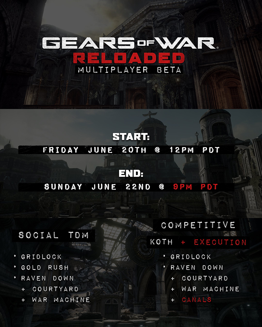 Gears of War: Reloaded Beta Multijugador