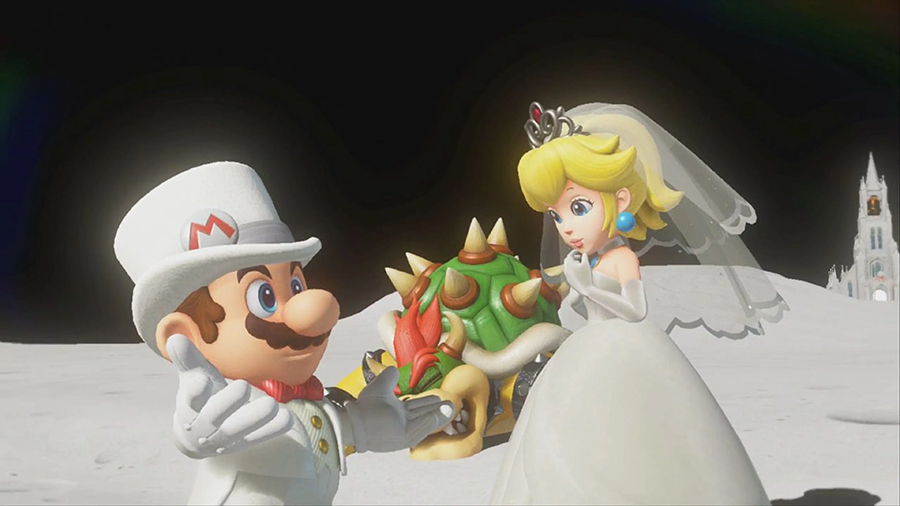 Mario y Peach Amigos