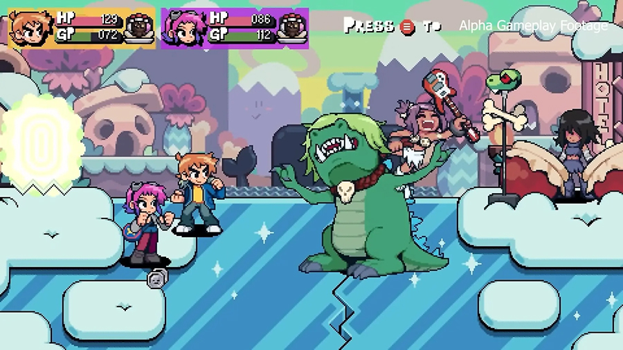 Scott Pilgrim EX Gameplay