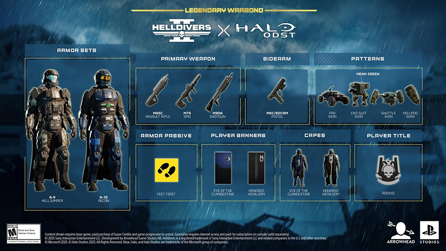 Helldivers 2 x Halo: ODST Legendary Warbond