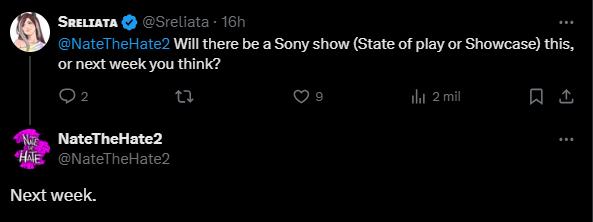 NateTheHate2 State of Play Septiembre 2025