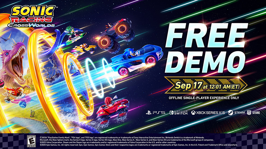 Sonic Racing: CrossWorlds Demo Gratuita