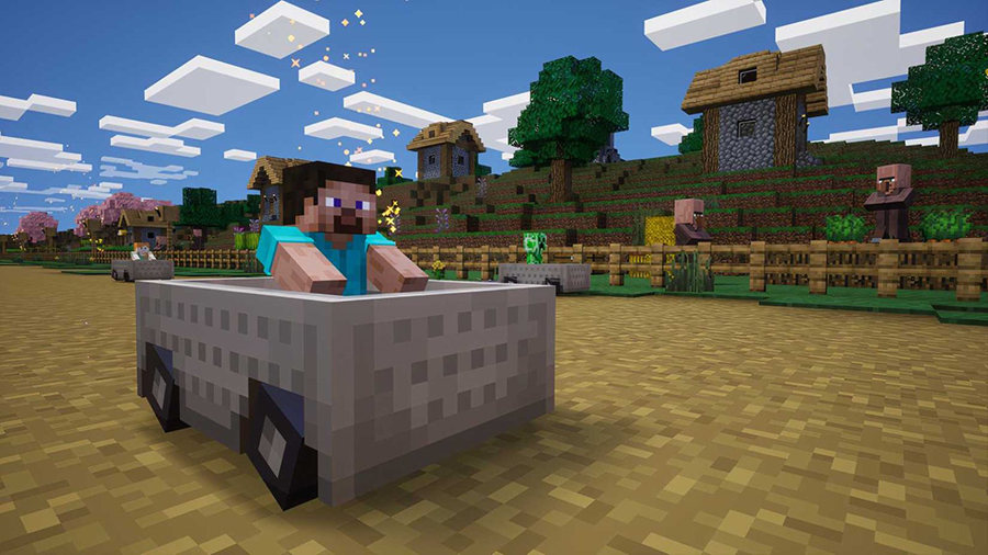 Pack de Minecraft, ya disponible en Sonic Racing: CrossWorlds