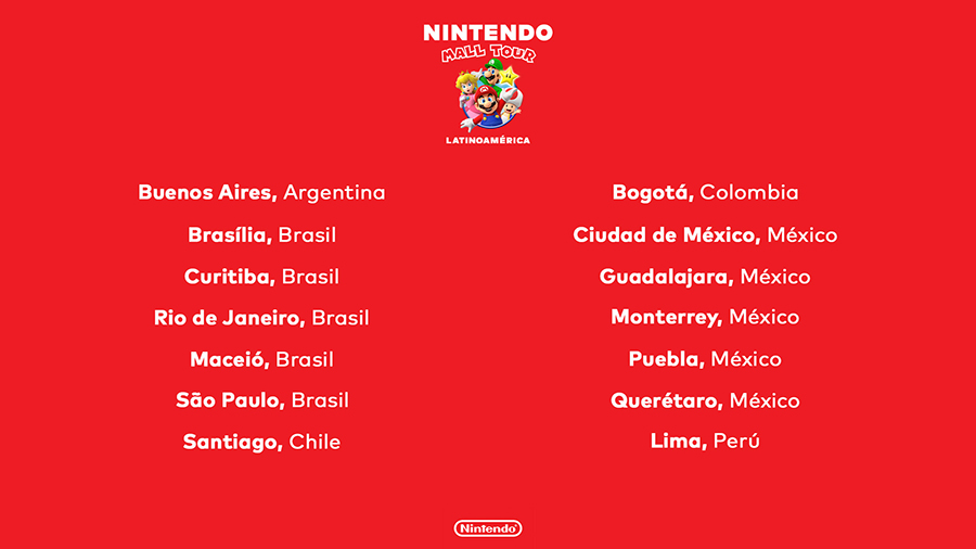 Nintendo Mall Tour Latinoamérica 2025